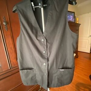 Cherokee black scrub vest